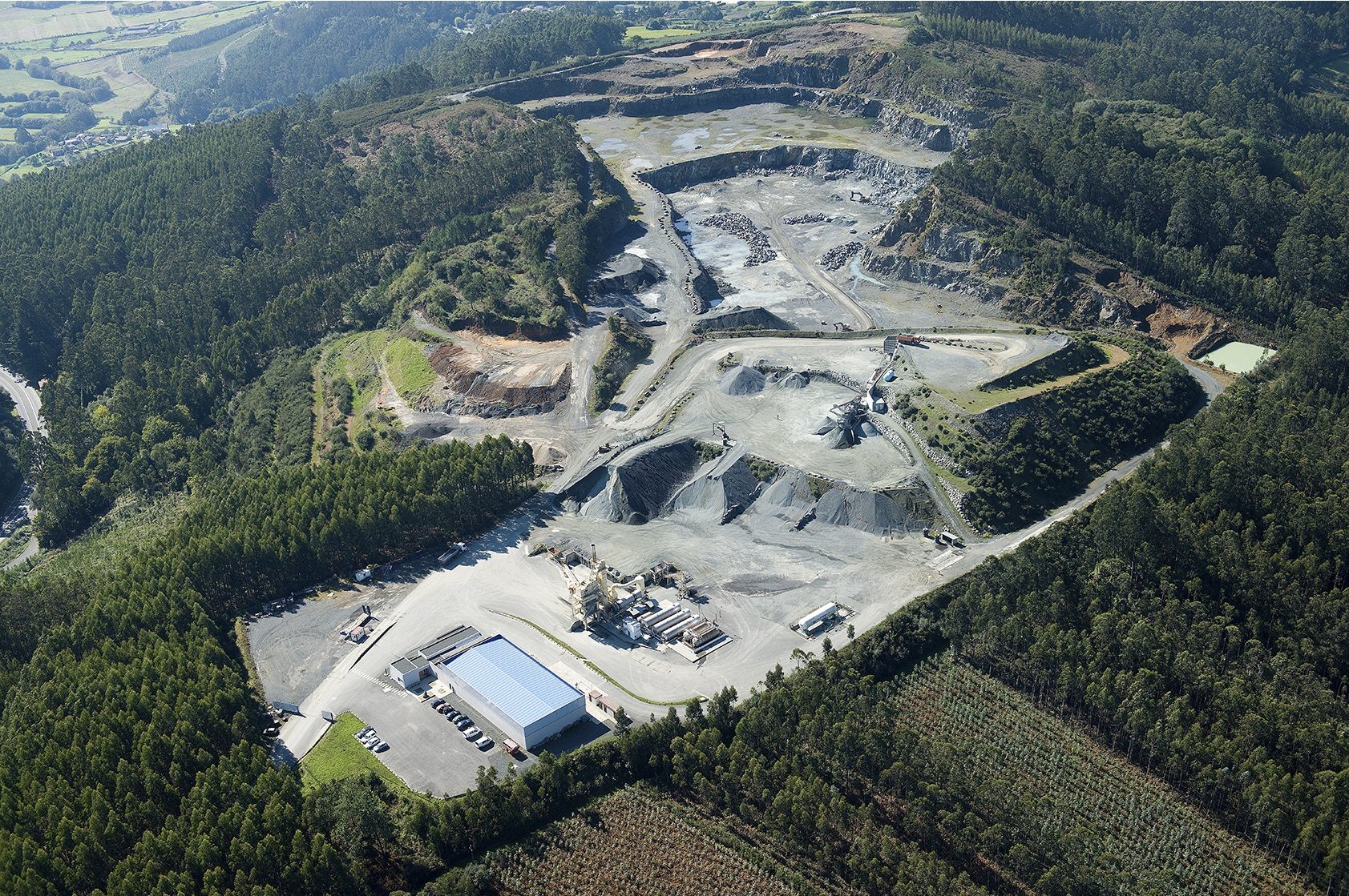 Cantera Lamas-Rapadoiro · vista aérea